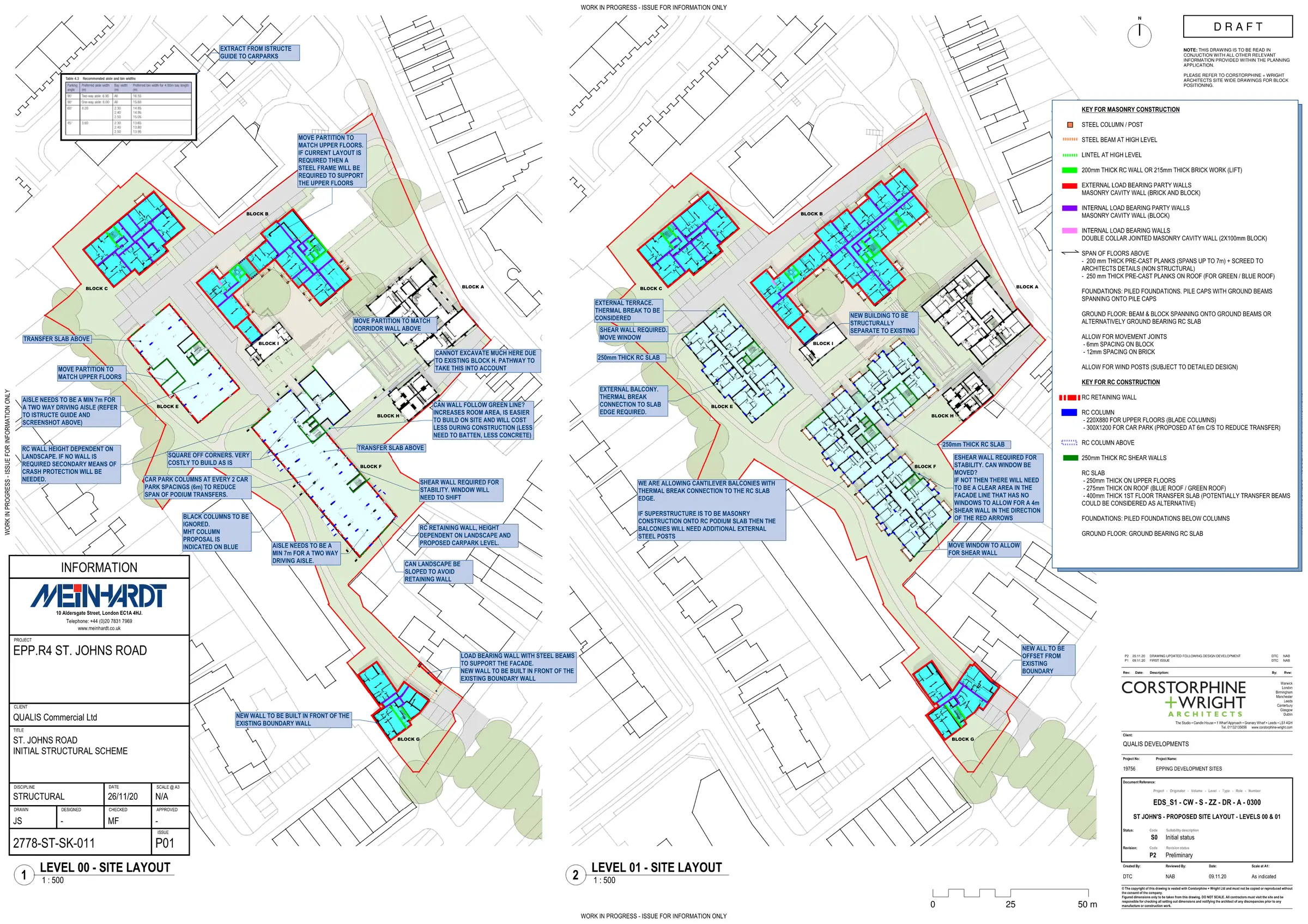 Structural layout proposals for the St John’s Road site in Epping