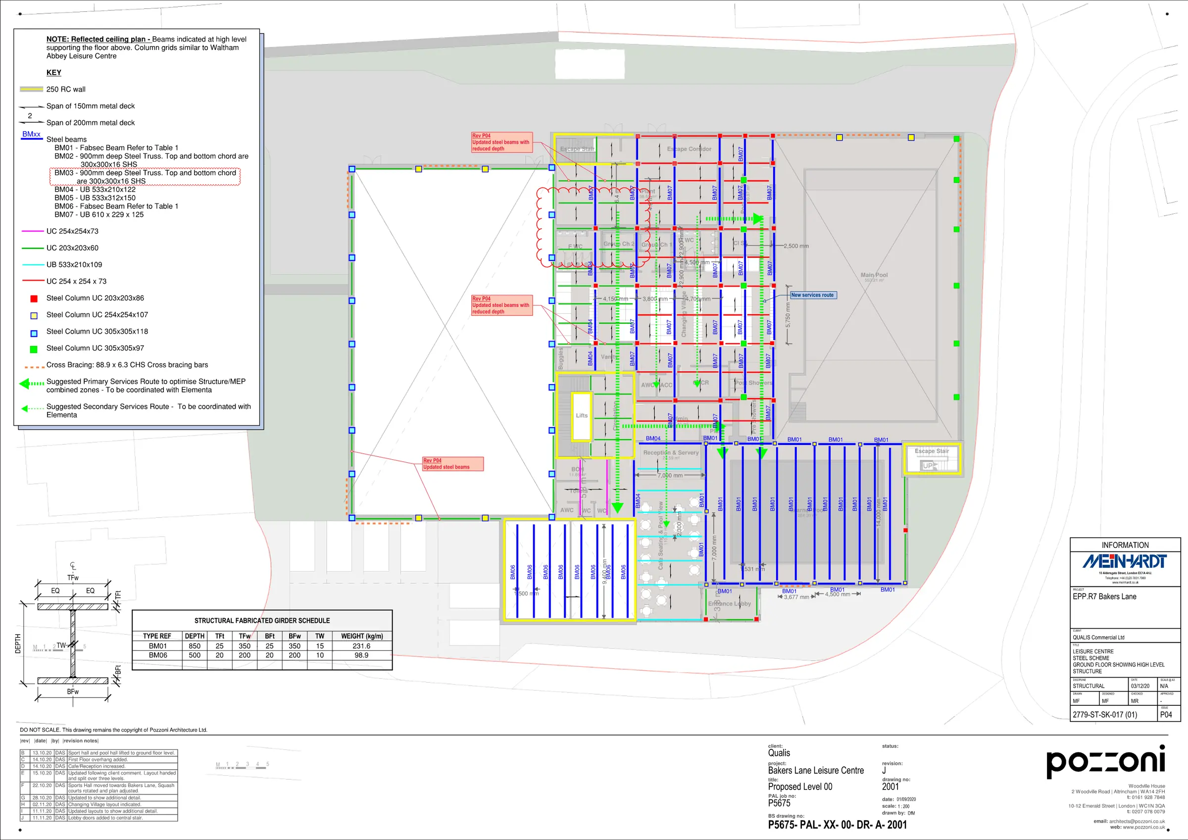 Bakers Lane steel structural scheme proposal