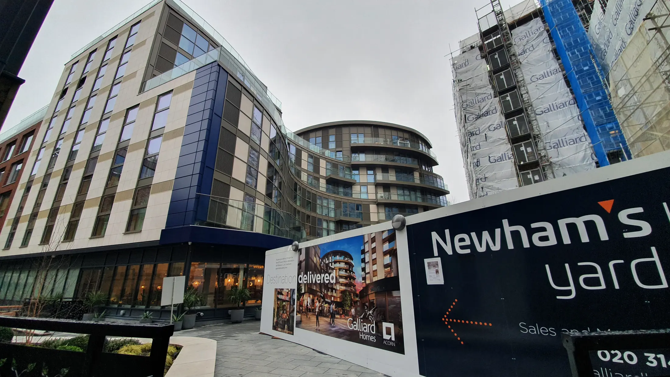 Completed Newham's Yard development at 151–157 Tower Bridge Road